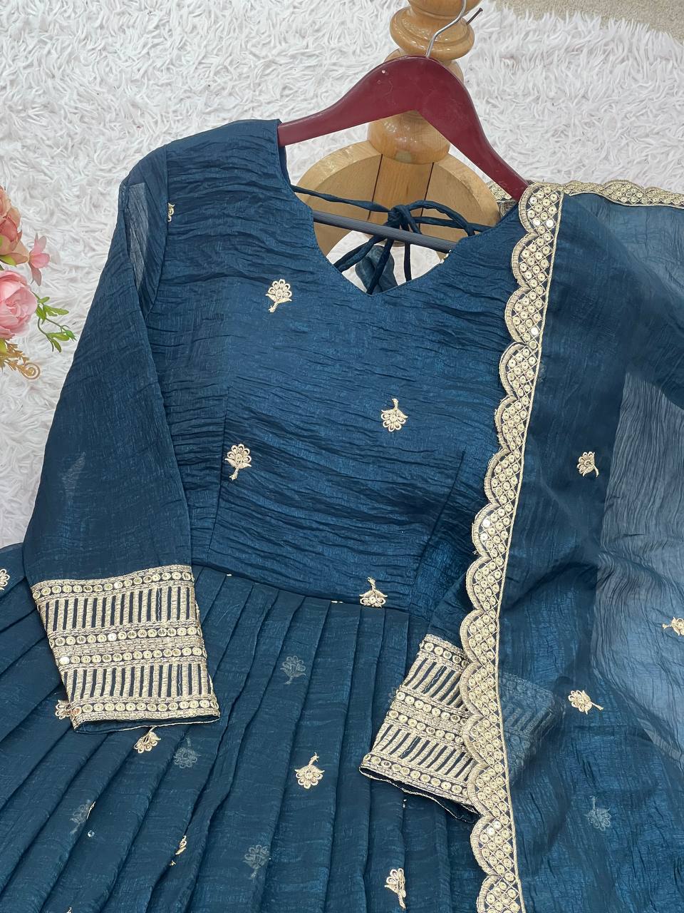 Elegant Heavy Embroidered Sequence Work Set