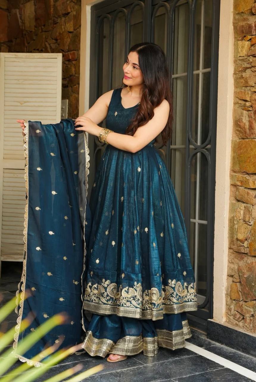 Elegant Heavy Embroidered Sequence Work Set