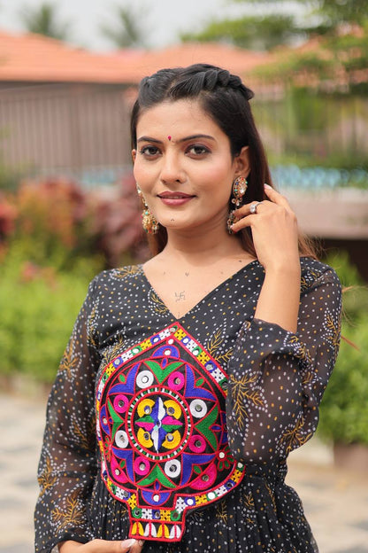 Navratri Special Gamathi Work Gown