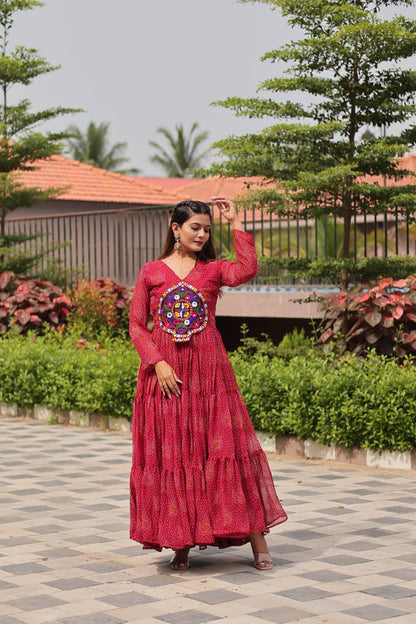 Navratri Special Gamathi Work Gown