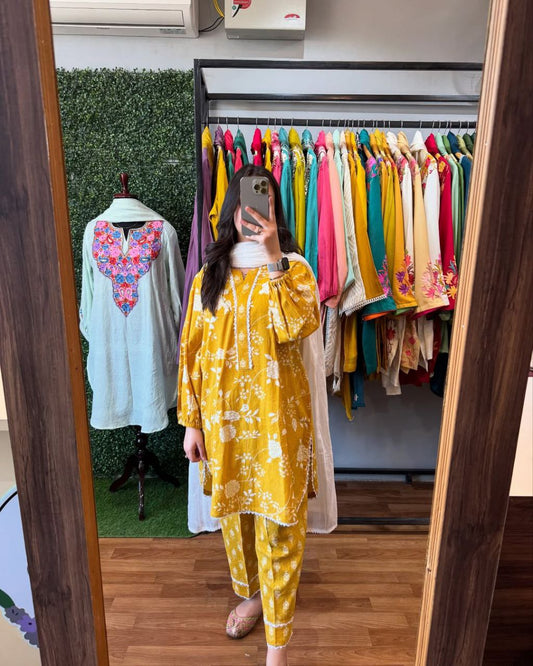 PURE KATHA COTTON SUIT SET