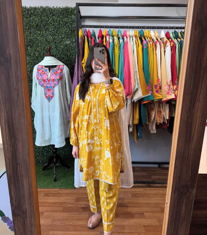 PURE KATHA COTTON SUIT SET