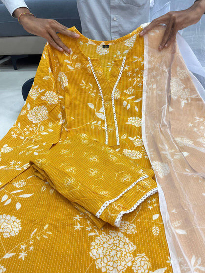 PURE KATHA COTTON SUIT SET