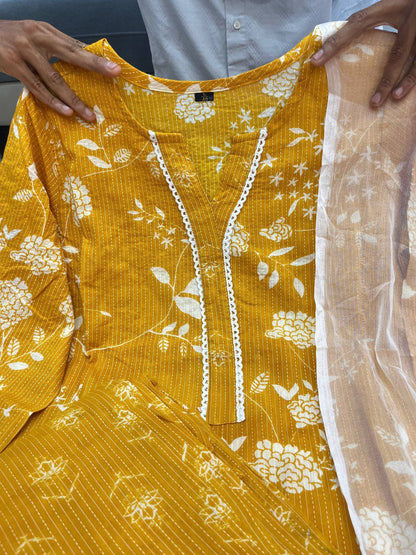 PURE KATHA COTTON SUIT SET