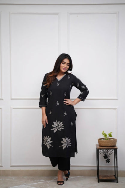 Kurti-pant Set  for Office and Regular Wear