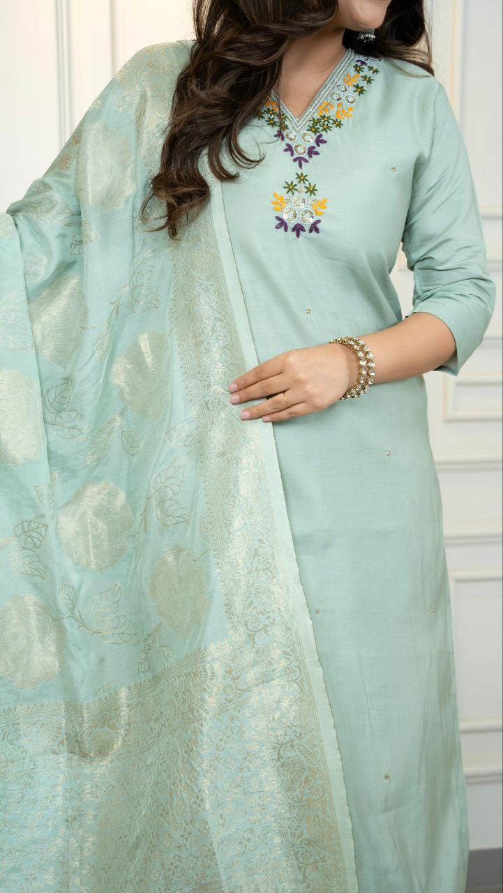 Designers Kurti Pent Dupatta Set