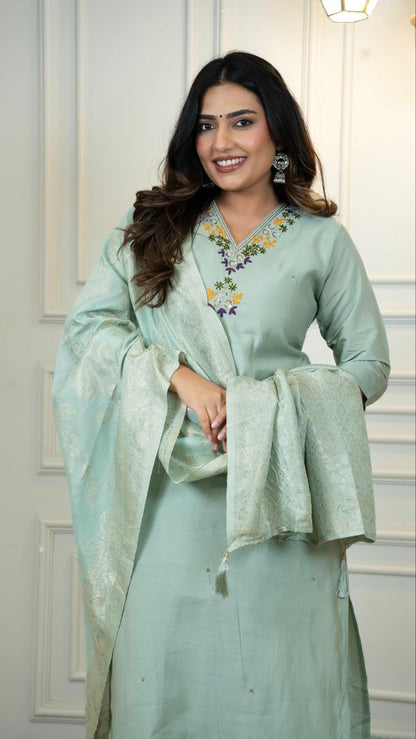 Designers Kurti Pent Dupatta Set