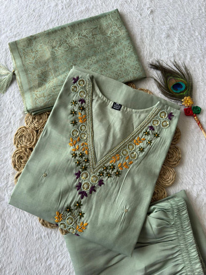 Designers Kurti Pent Dupatta Set