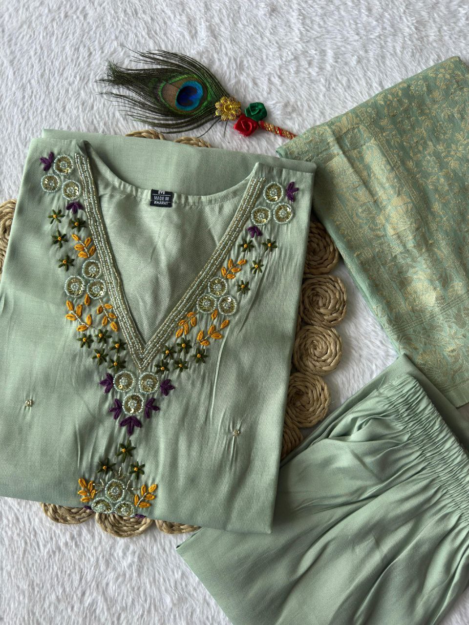 Designers Kurti Pent Dupatta Set
