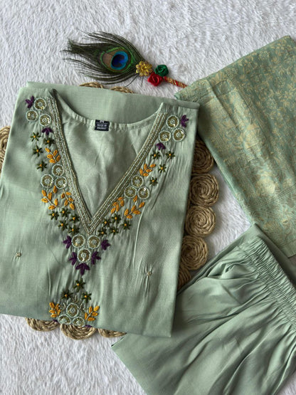 Designers Kurti Pent Dupatta Set
