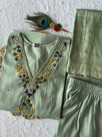 Designers Kurti Pent Dupatta Set