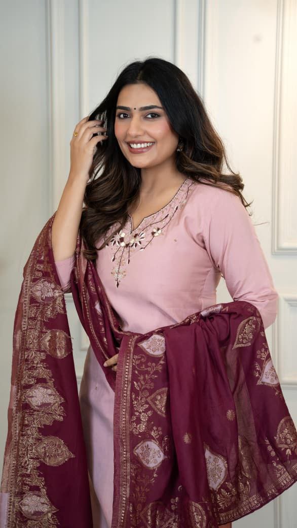 New Designers Kurti Pent Dupatta Set