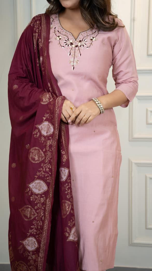 New Designers Kurti Pent Dupatta Set