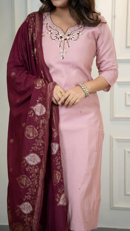 New Designers Kurti Pent Dupatta Set