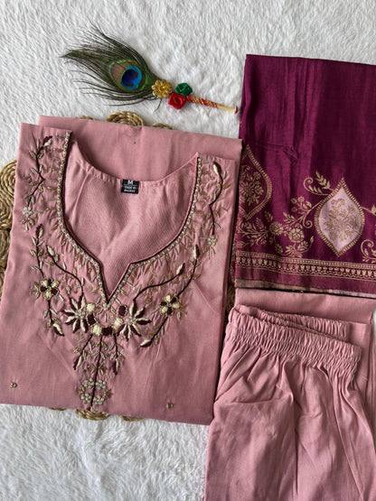 New Designers Kurti Pent Dupatta Set