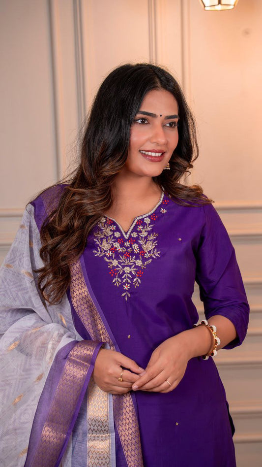 New Designers Kurti Pent Dupatta Set