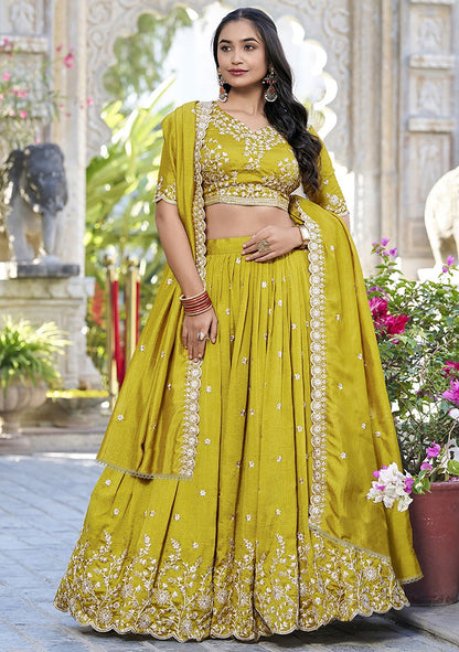 Embellished Semi Stitched Lehenga Choli