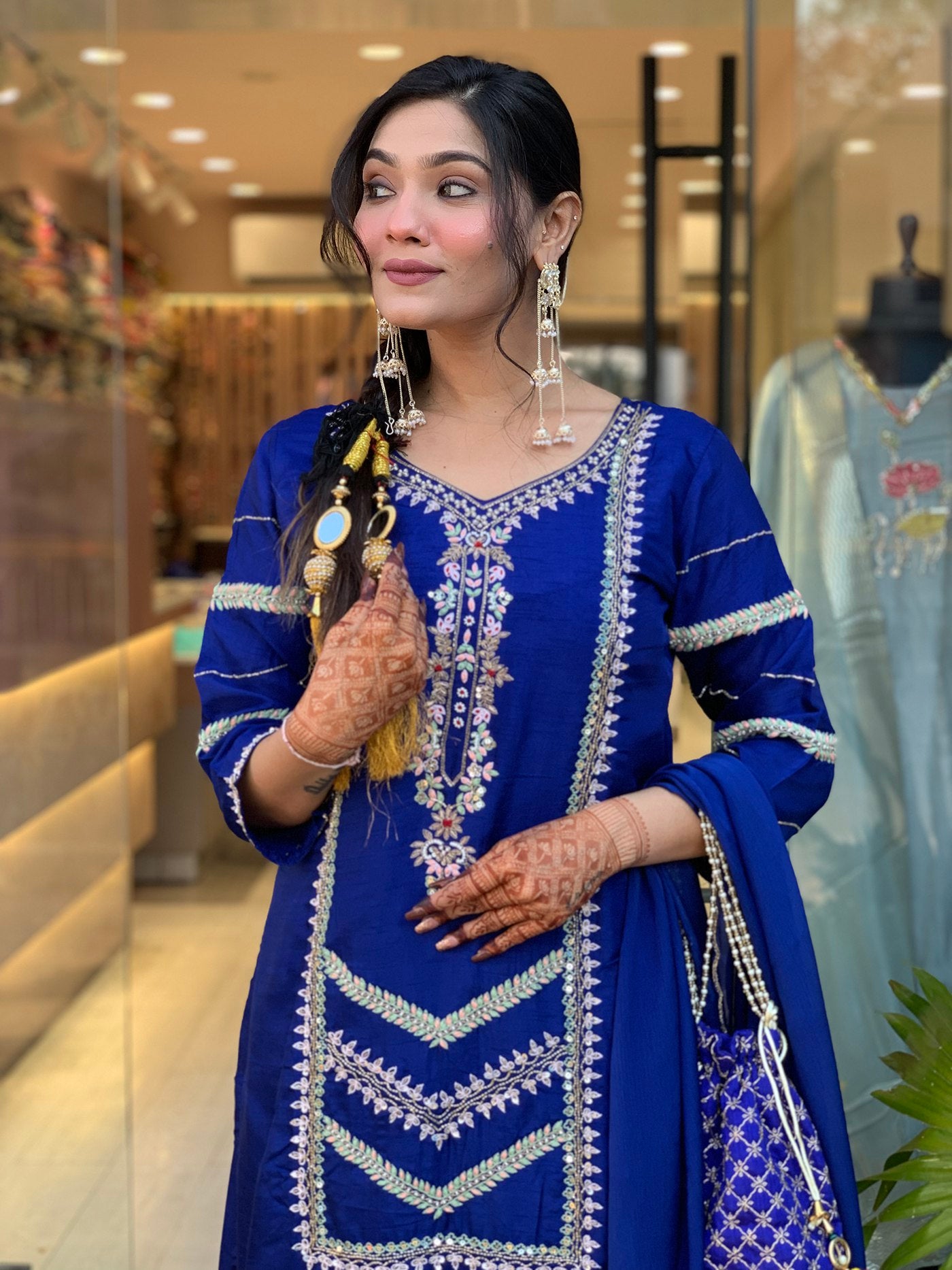 Women’s Kurta Palazzo Dupatta Set