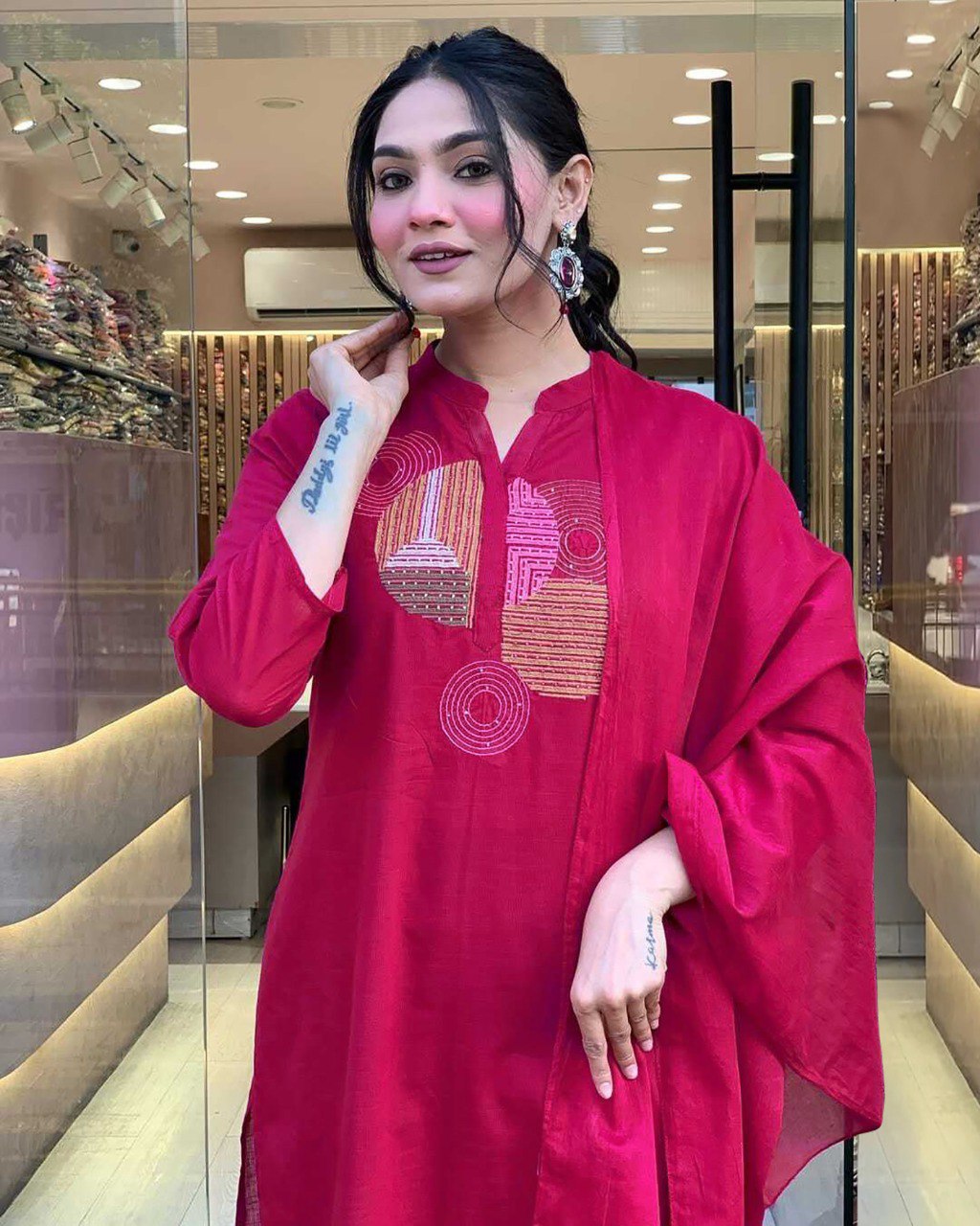 Women’s Kurta Pent Dupatta Set