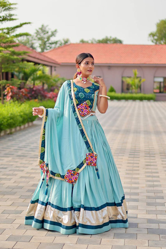 Navratri Special Gamathi Work Lehenga choli🥢👗💌💃🏿
