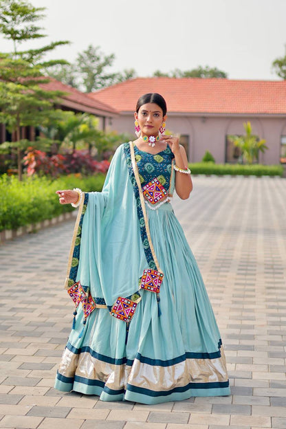 Navratri Special Gamathi Work Lehenga choli🥢👗💌💃🏿