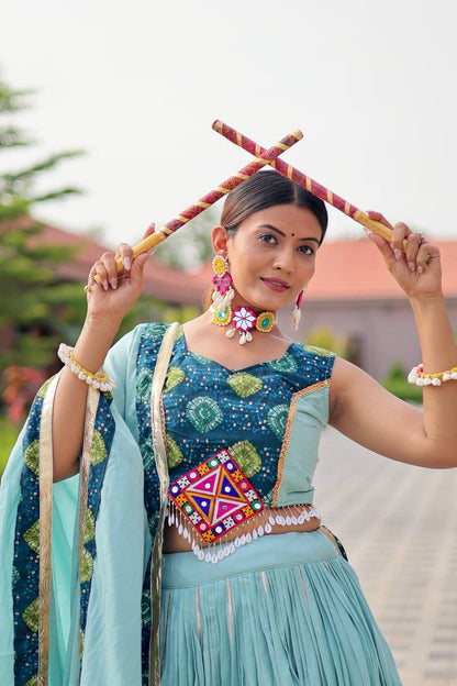 Navratri Special Gamathi Work Lehenga choli🥢👗💌💃🏿