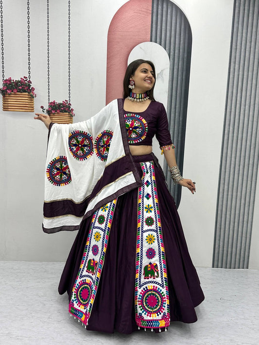 Navratri Special Pure Cotton Lehenga Choli with 6 Meter Big Flair👗💌🥢💃🏿