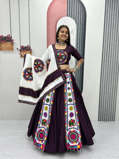 Navratri Special Pure Cotton Lehenga Choli with 6 Meter Big Flair👗💌🥢💃🏿