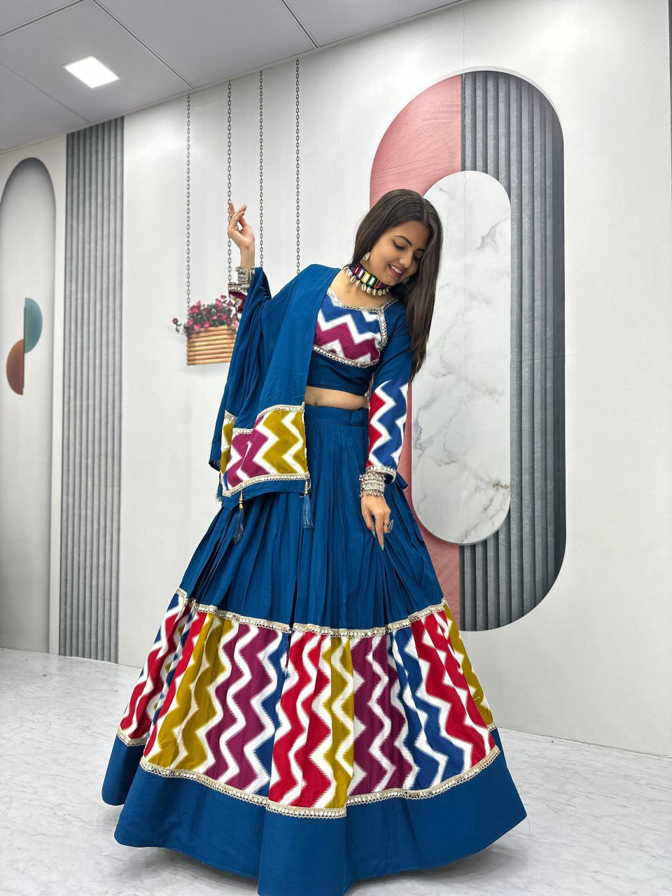 Navratri Special Pure Cotton Lehenga Choli 👗💌🥢💃🏿