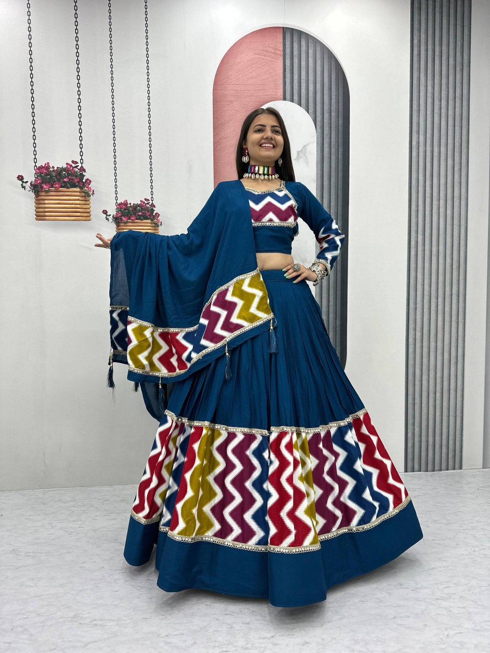 Navratri Special Pure Cotton Lehenga Choli 👗💌🥢💃🏿