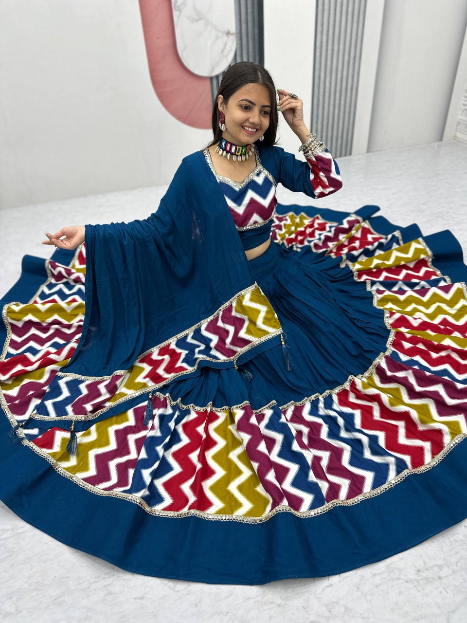 Navratri Special Pure Cotton Lehenga Choli 👗💌🥢💃🏿