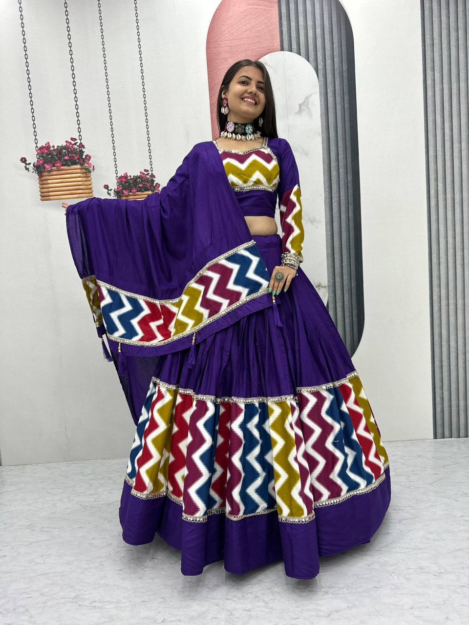 Navratri Special Pure Cotton Lehenga Choli 👗💌🥢💃🏿