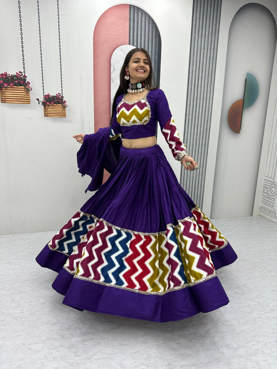 Navratri Special Pure Cotton Lehenga Choli 👗💌🥢💃🏿