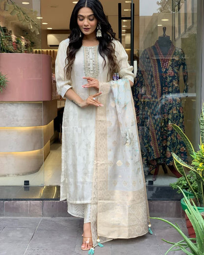 NEW ARIVELLS RASMALAI SUIT SET