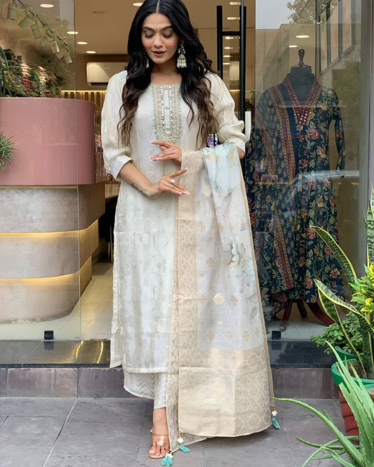 NEW ARIVELLS RASMALAI SUIT SET