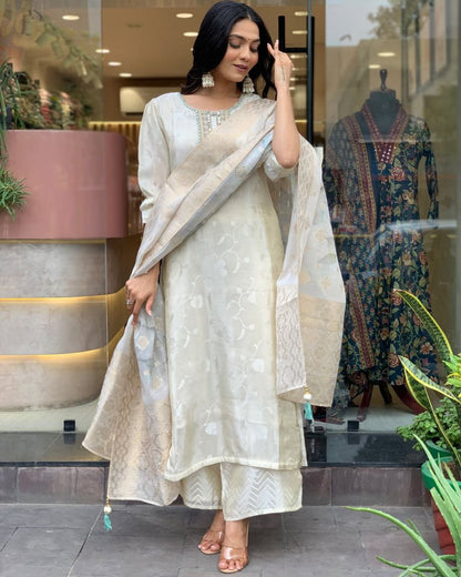 NEW ARIVELLS RASMALAI SUIT SET