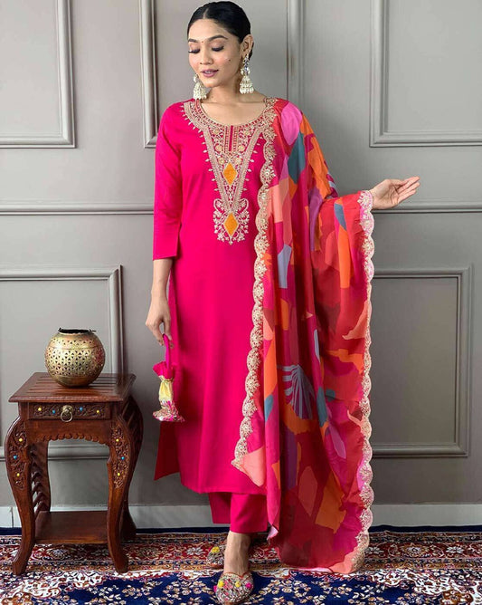 Kurta Pant Dupatta Set