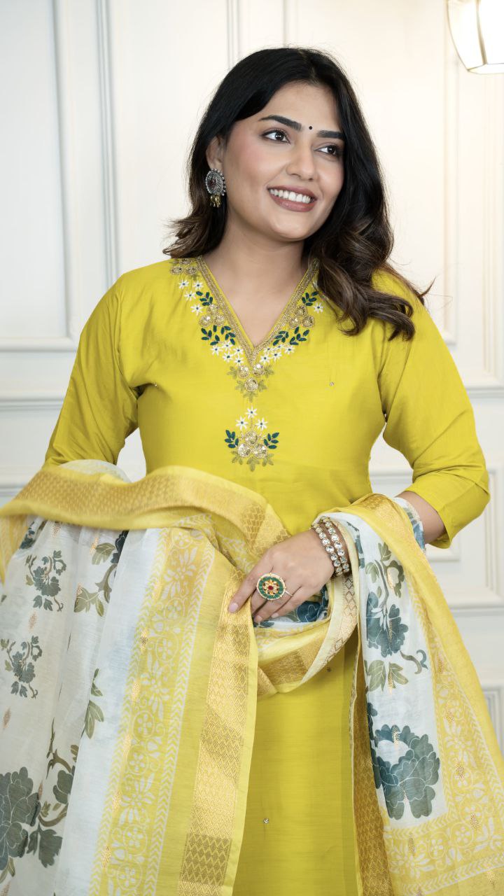 Kurti Pent Dupatta Set