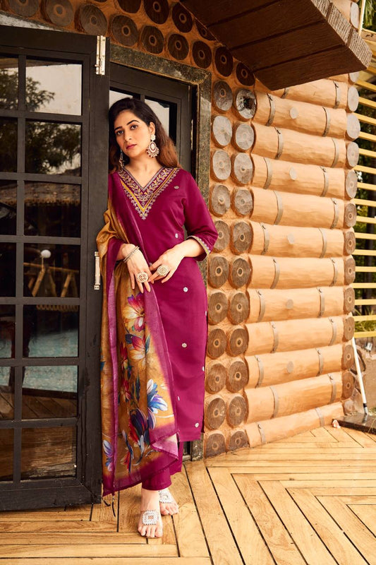 ETHNIC SET  WITH DUPATTA