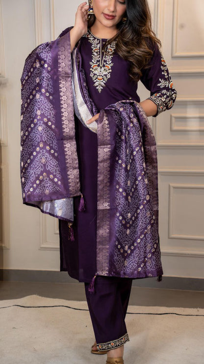 Kurti Pent Dupatta Set
