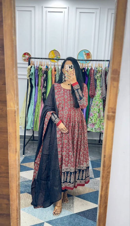 Spacial Kalamkari Gown