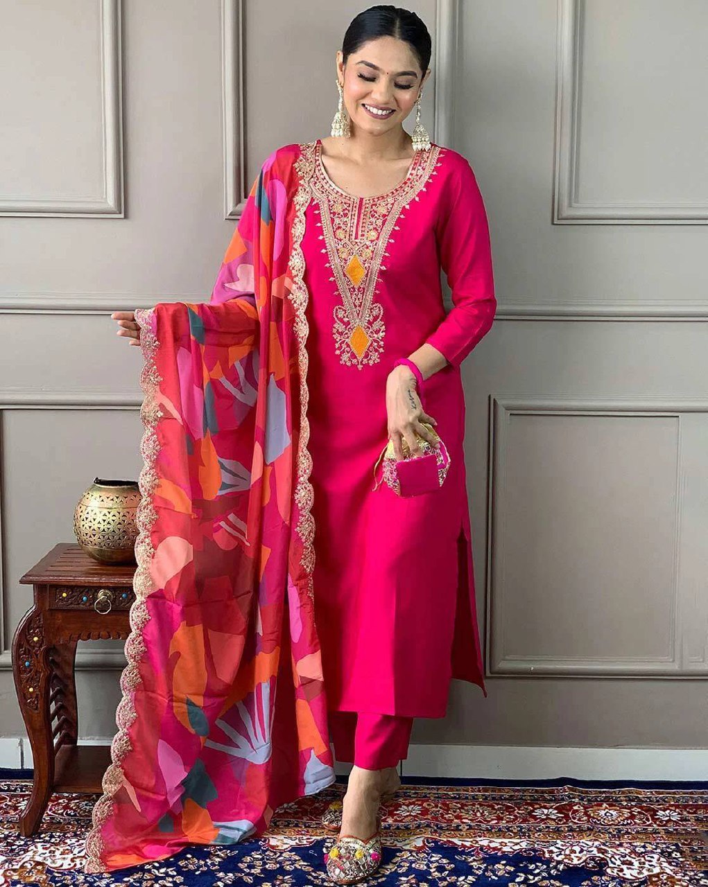 Kurta Pant Dupatta Set