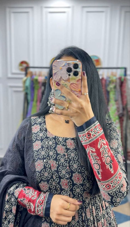 Spacial Kalamkari Gown