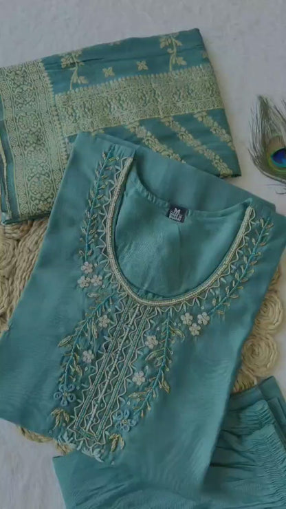 Kurti Pent Dupatta Set