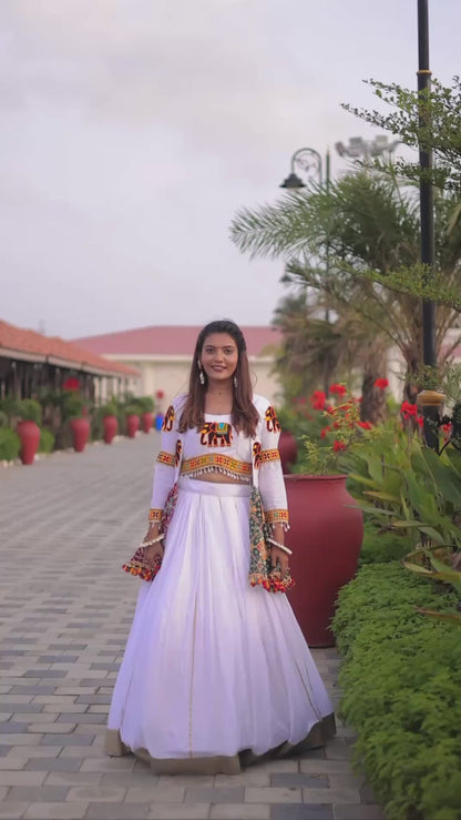 Navratri Special Gamathi Work Lehenga choli